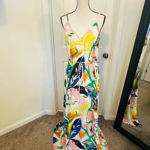 Floral Multicolor Maxi Dress